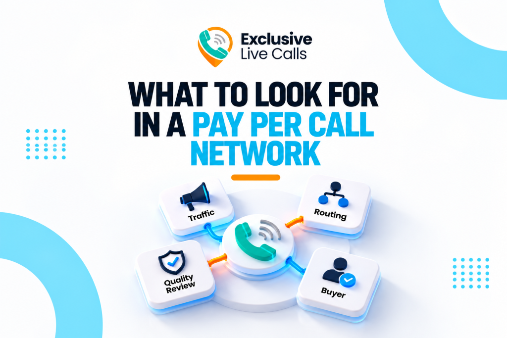 What to look for in a Pay Per Call network, including traffic, routing, quality review, and buyer management